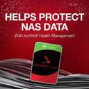 Seagate IronWolf Pro, 4 TB, Enterprise NAS Internal HDD CMR 3.5 Inch, SATA 6 Gb/s, 7,200 RPM, 256 MB Cache for RAID Network Attached Storage (ST4000NT001)