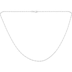 Bling Jewelry Thin Singapore Link Chain 1.5 MM 020 Gauge For Women Necklace 925 Sterling Silver Made In Italy 18 Inch