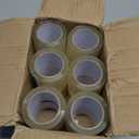 Clear Packing Tape (12 Rolls) - Quiet Packaging Tape 1.5 INCH Core Shipping Tape Refill Rolls Moving Tape for Packing Boxes, 2" x 25 Yards