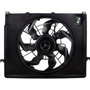 621-477 Engine Radiator Cooling Fan w/Resistor & Shroud Assembly for Hyundai Sonata 2011 2012 2013 Kia Optima 2012 2013 L4 2.4L, KI3115136 253803R170 253803R610