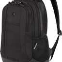 SWISSGEAR Cecil 18-Inch Laptop Backpack Fits 16-Inch Laptop, Travel Daypack with Organizer Pockets, Water Bottle Holders & Padded Straps  Black Hex