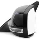 For Chevy Malibu 2013 2014 2015 Door Mirror Driver Side | Power Glass | Heated | With Turn Signal Light | Non-Folding | Textured Black | Replacement For GM1320487 | 22860542, 22860562