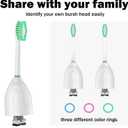 Toothbrush Heads for Philips Sonicare Replacement Brush Heads Medium Soft Dupont Bristles Electric Toothbrush Replacement Heads Fit E-Series Essence Xtreme Elite Advance and CleanCare, 6 Pack