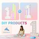 imprsv 4FT Marquee Numbers, Light Up Numbers for 21st Birthday Decorations, Party Party Decorations,Anniversary Party Decor,Mosaic Number for Balloons Number 2,Pre-Cut Foam Board Kit