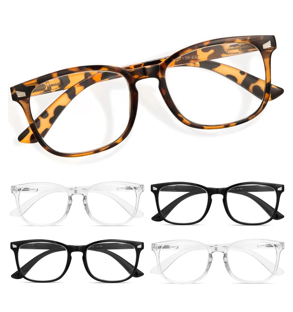 CCVOO Reading Glasses for Women/Men, Eyeglasses, Blue Light Readers for Women/Men, Computer Eye Glasses, Cheaters, +1.25 