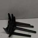 9.8 inch/25cm Matte Black Metal Furniture Legs Set of 4, DIY Replacement for Cabinet Legs, Sofa Legs, Chair Legs