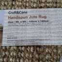 Handspun Jute Area Rug – Premium Reversible Natural 4x6 ft Rug