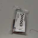 2.76 in Long Shackle Combination Lock | 4-Digit Padlock for Gym Locker, Cabinets, Toolboxes, Gates, Fences, Sheds | 1-Pack, Black/Orange