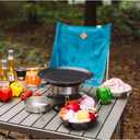 Fire-Maple Camping Griddle Plate | Nonstick Outdoor Portable Grill Pan for Stovetop | BBQ Gas Griddle Pan for Camping Stove Ridged Surfaces 31 X 31cm