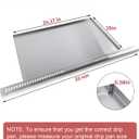 Grill Grease Tray Replacement for Blaze 32 Inch 4 Burner Grill, 304 Stainless Steel BBQ Drip Pan Replacement Parts for BLZ-4LBM/LTE