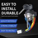 Ignition Switch Lock Cylinder, Left Driver Door Lock Cylinder, Trunk Lock Cylinder, Compatible with 2009-2014 Hyundai Sonata, 2011-2015 Hyundai Sonata Hybrid Replace OE 81970-3SA00 81250-3SA00