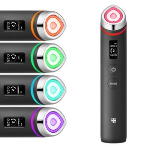 medicube Age-R Booster Pro | 6-in-1 Real Glass Glow Beauty Massager | Looking Glass Skin | Korean Skin Care (Black)