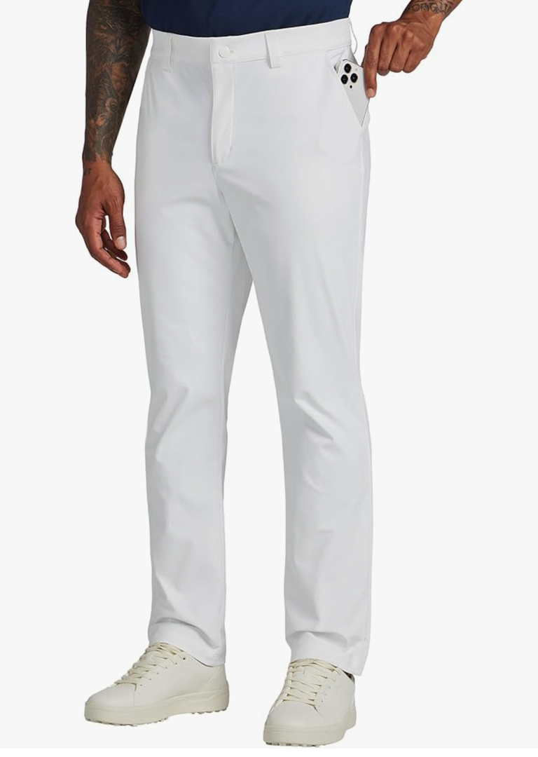 Willit Mens Golf Pants Stretch Dress Pants Quick Dry Work Business Slacks Casual Pants with 4 Pockets 38W/34