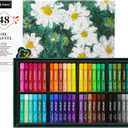 Artecho Oil Pastels Set of 48 Colors, Soft Oil Pastels for Art Painting, Drawing, Blending, Art Supplies for Artists, Beginners, Students, Teachers (10 x 70 mm)