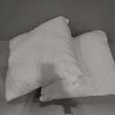 EDOW Throw Pillow Inserts, Set of 4 Lightweight Down Alternative Polyester Pillow, Couch Cushion, Sham Stuffer, Machine Washable. (White, 18x18)