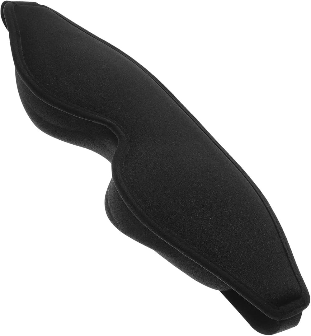 Lightproof Comfortable Eye Mask Memory Sleeping Mask for Travel Office and Outdoor Use Elastic Bands for Light Blocking and Optimal Comfort (Black)