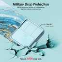 SHEDEER for Samsung Galaxy S24 Plus Case with Slide Camera Cover + Screen Protector, Samsung S24 Plus Case Shockproof Slim Thin, Glossy Fade-Resistant Pattern Phone Case Cover for S24+ Plus, Blue