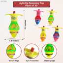 KatchOn, 30Pcs Light Up Spinning Tops Glow Party Favors | Pinata Stuffers for Kids Summer Goodie Bag Stuffers Classroom Treasure Box Toys Carnival Prize Birthday Trinkets End of Year Students Gifts