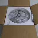 Crystal Semi Flush Mount Ceiling Light, Black Kitchen Lighting Fixtures Ceiling, Modern Bedroom Chandelier Living Room Light Fixtures Ceiling Mount, Bathroom Ceiling Light for Entryway Hallway (Black)