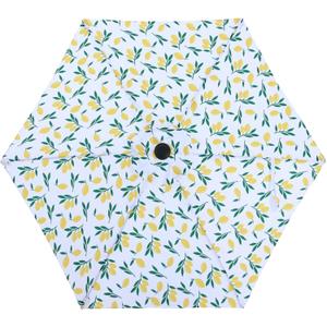 MASTERCANOPY Patio Umbrella 7.5 ft Replacement Canopy for 6 Ribs-Yellow Lemon Canopy Only