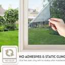 KESPEN Window Film One Way Daytime Privacy Static Cling Sun Blocking Anti UV Reflective Window Tint for Home and Office, Silver, 23.6 Inch X 6.5 Feet