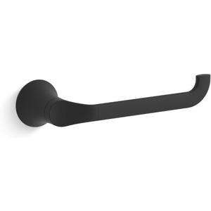 KOHLER 27396-BL Simplice Towel Arm, includes Installation Hardware, Matte Black