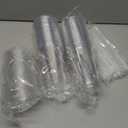 Lamosi 50 Pack 20 oz Clear Plastic Cups with Lids and Straws, Disposable Plastic Coffee Cups with Lids for Iced Coffee, Cold Beverages, Smoothies and To-Go Drinks