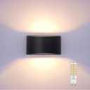 KICAAO Modern LED Wall Sconce, Warm White 3000K,Hardwired Indoor Black Wall Lights Set of 2 Up and Down Wall Mount Light for Living Room Bedroom Hallway Corridor Conservatory(with G9 Bulbs)