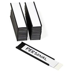 SmartSign Magnetic 'C' Channel Label Holders for Metal Racks and Shelves | 0.75" x 3" Pack of 25