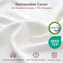 CozyPro Nursing Pillow - All Around Lumbar & Arm Support - Safety Guard, Firm & Springy Memory Foam-Stable, Ergonomic Support, Easier Breastfeeding, Wider Cushion, Adjustable, Removable Cover