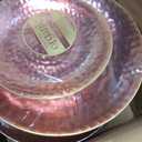 Organic Hammered Pink Gold Rim Collection 7"+10" Case of 128 (4 packs x 32)