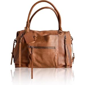 Women's Large Tote Bag City Tote Bag Purse with Zipper Women Vegan Leather Hobo Handbags with Adjustable Strap (Brown)