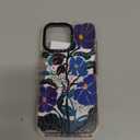 Rosarnnah Compatible for iPhone 15 Pro Max Case Cute - Durable Shockproof 6.6 ft Drop Impact Phone Case - Funny Passiflora Caerulea Design for iPhone 15 Pro Max 6.7" Glitter Pink