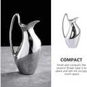 DOITOOL Ceramic Pitcher Vase 9.44 Inch Rustic Decorative Flower Vase for Home Office Kitchen Living Room Farmhouse Style