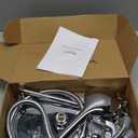 Seacity Wide Rain Shower Head With 5 Modes Handheld Showerheads, High Pressure Showerhead Combo with Extension Arm for Bathroom Accessories, Adjustable Shower Head with AntiClog Nozzles (Chrome)