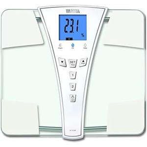 TANITA's BF-684W Digital Body Fat & Body Water Scale - Multi-Frequency BIA - BMI Monitor - 440 lb Capacity - Tempered Glass Platform - Athlete & Guest Modes - Japan Technology