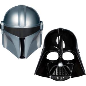 STAR WARS Mandalorian & Darth Vader Masks, 2-Pack Roleplay Toys, Costume for Kids, Toys for Boys & Girls Ages 5+