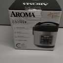 AROMA Digital Rice Cooker, 4-Cup (Uncooked) / 8-Cup (Cooked), Steamer, Grain Cooker, Multicooker, 2 Qt, Stainless Steel Exterior, ARC-914SBD