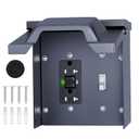 Joinfworld Outdoor Electrical Outlet Box with 20 Amp WRTR GFCI Receptacle and Switch ETL Listed Weatherproof GFCI Outlet Box with 3R Enclosure Rainproof Cover