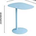 C Shaped End Table Small Side Table Living Room, Metal C Table for Sofa, 23.6 inches