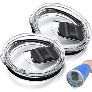 2 Pack 20 oz Tumbler Magnetic Lids for Yeti, Replacement Lid forYeti 20oz Tumbler Lid, fit for 10/24 oz Mug and 10 oz Lowball, Coffee Tumbler