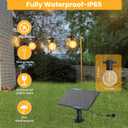 ZOTOYI 150FT Solar String Lights Outdoor Waterproof with USB Port, 73+3 Shatterproof G40 Bulbs, 4 Light Modes Dimmable Solar Powered Patio Lights for Outside Deck Backyard Porch