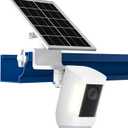 6W Solar Panel with Gutter Mount for Ring Cameras,Stick Up Cam, Stick Up Cam Pro, Spotlight Cam Plus/Pro with Waterproof Cable and USB-C to Barrel Plug Adapter (White)