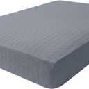 hyha Ice Silk Couch Cushion Covers, Sofa Covers for 3 Cushion Couch Thick Jacquard Fabric, Washable Sofa Slipcovers, Replacement Sofa Cushion Covers for Pets (1 Cushion Sofa, Gray) (Grey)