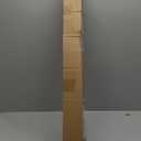 UNISHADES no Drill Cordless Roman Shades for Windows, 32" W 64" H - 100% Blackout - Linen - Mist White