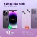 i-Blason Glitter Case for iPhone 14 Pro (6.1 Inch) Mobile Phone Case 360 Degree Case Bumper Protective Cover [Cosmo] with Screen Protector 2022 Edition (Purplefly)