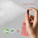 6 Pack 1 Oz Pink Glass Spray Bottles,Empty Perfume Fine Mist Atomizer,Rose-Golden Pump Head Travel Liquid Holder Containers for Cologne,Essential Oils,Body Sprays