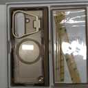 Nillkin for Samsung Galaxy Z Fold 7 Case, Compatible with MagSafe, Built-in [Screen Protector] [Hinge Protection] [Kickstand] Slim Magnetic Anti-Yellow Phone Case for Galaxy Z Fold 7 - Clear Brown