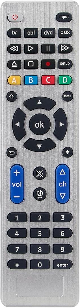 VINABTY Universal Remote Control fit for LG Samsung Sony Philips VIZIO Westinghouse RCA Sansui Funai TCL Hisense Toshiba TV, DVD, Blu-ray, VCR, Soundbar, TV/DVD Combo, HDTV Set Top Box, Home Theater
