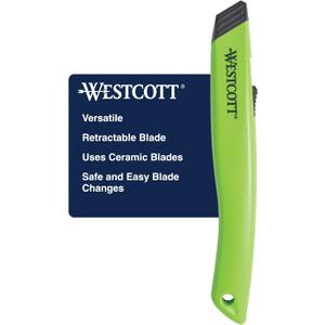Westcott Box Cutter Safety Ceramic Utility Knife (16475)